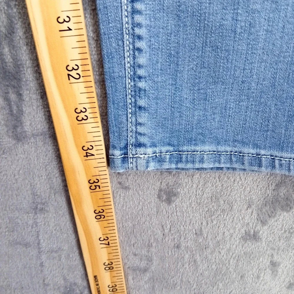 Alberto Jeans Mens 38x36 Blue Pipe-B DS Light Denim Regular Slim‎ Fit Stretch